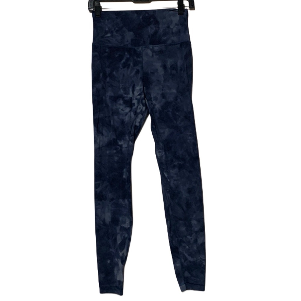 lululemon athletica Navy Tie-Dye High-Rise Leggings